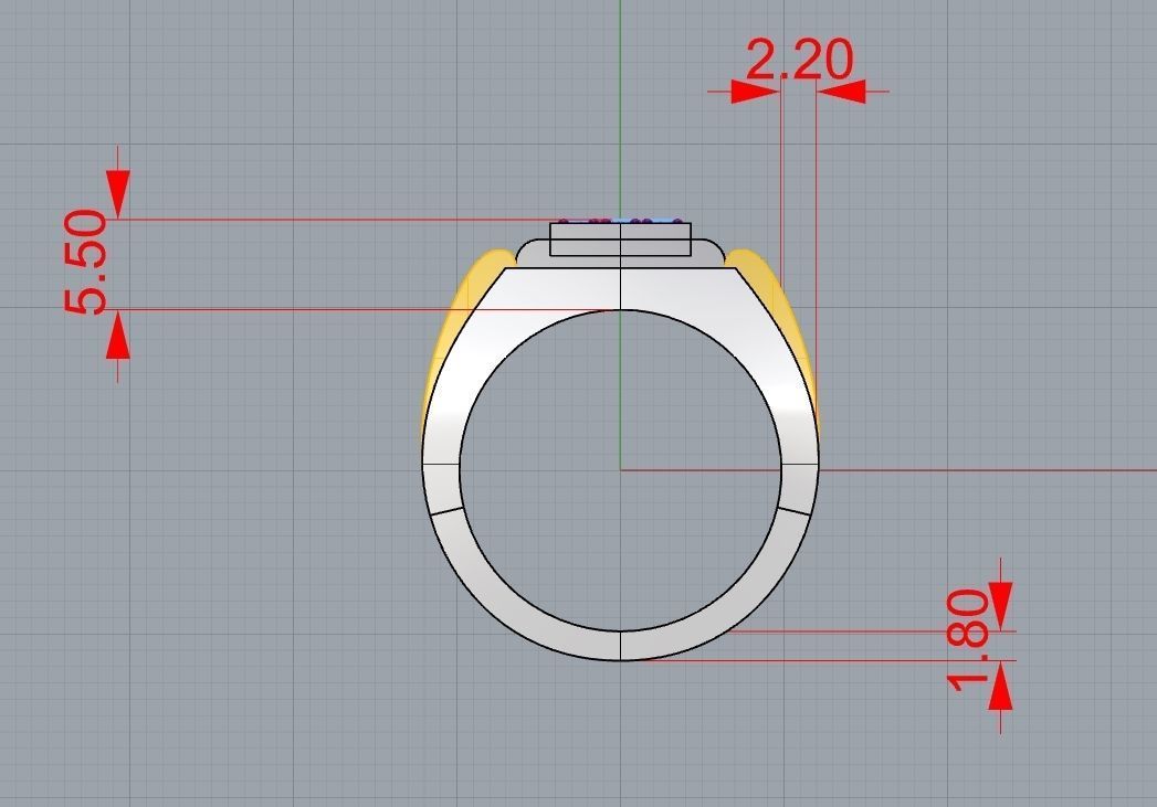  man ring 3D print model_2