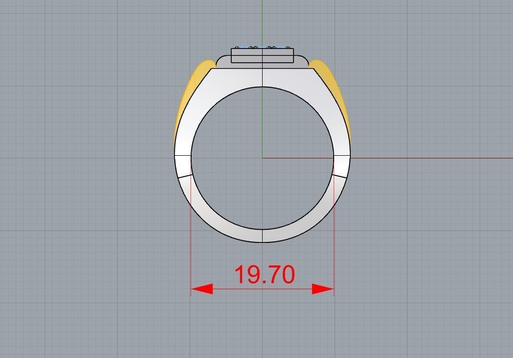  man ring 3D print model_4