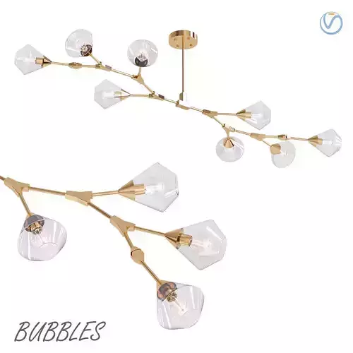 Modern branching bubbles 3D model