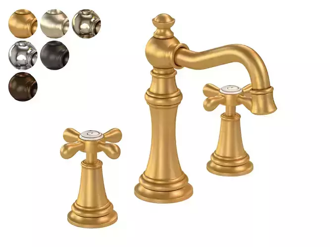 Moen Weymouth Double Cross Handle Widespread Bathroom Faucet