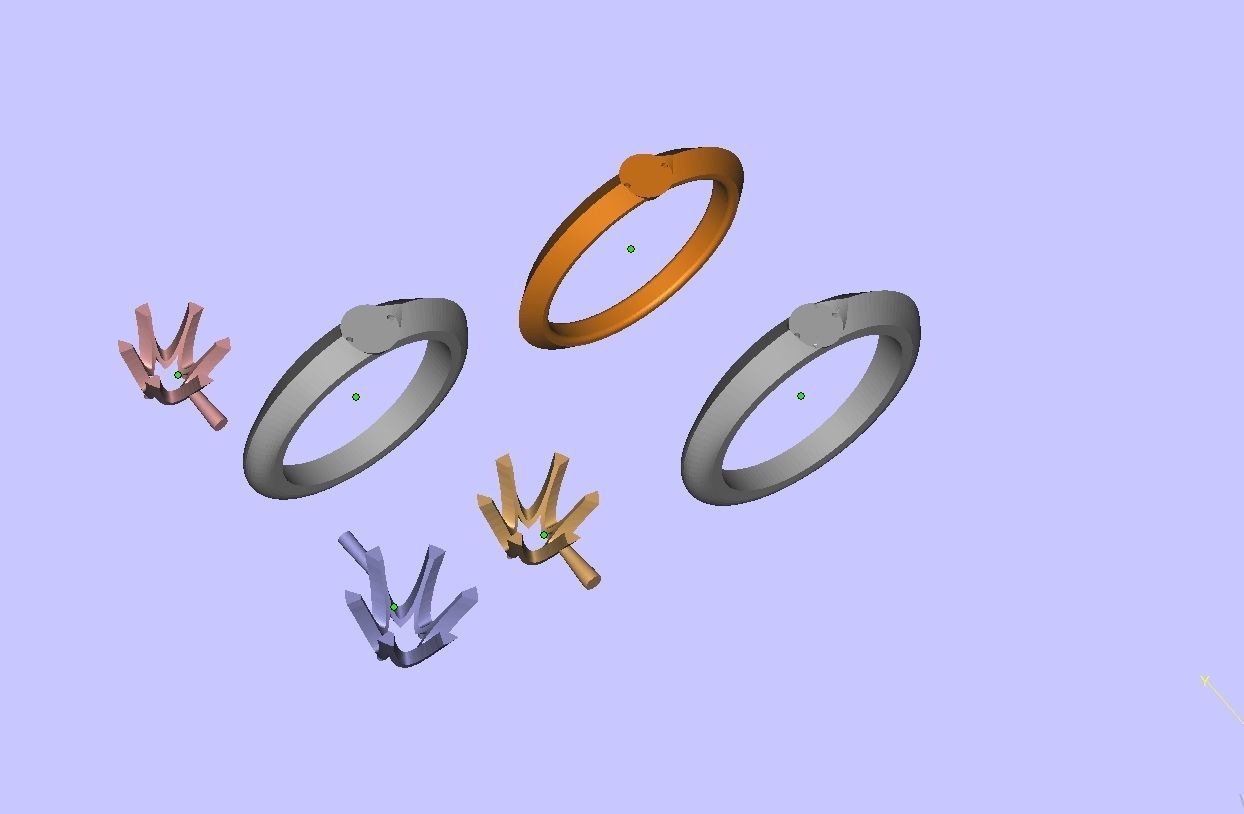 Brilliant ring 3D print model_7