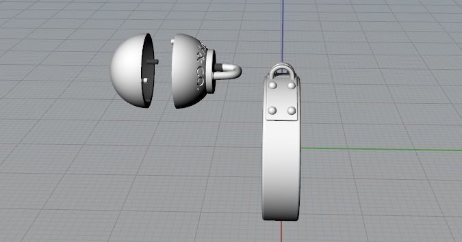 Ball Dangle Ring Model 2685 3D print model_5