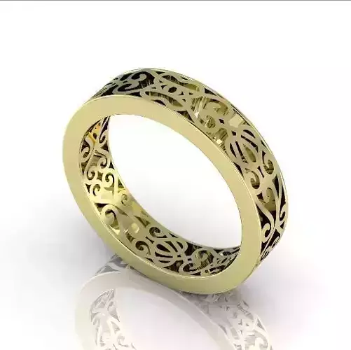 Ring with patterns Model 2683