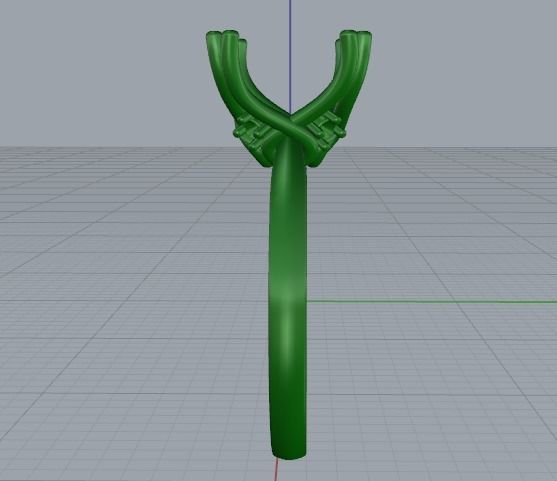 Soliter ring Model 2677 3D print model_3