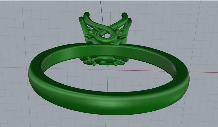 Soliter ring Model 2677 3D print model_5