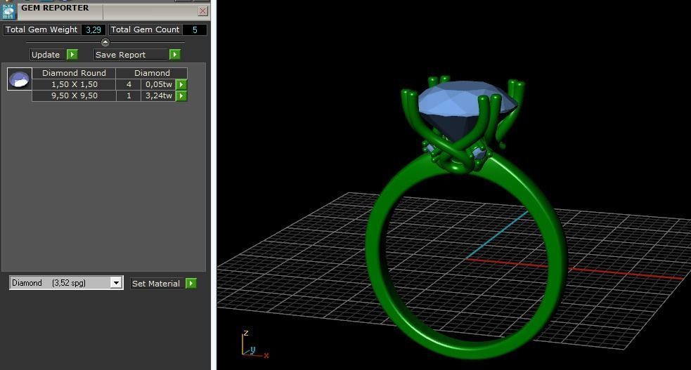 Soliter ring Model 2677 3D print model_9
