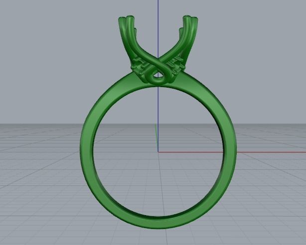 Soliter ring Model 2677 3D print model_4