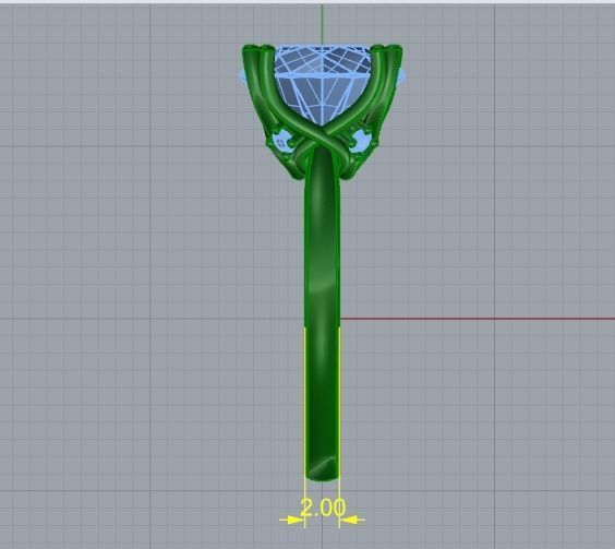 Soliter ring Model 2677 3D print model_7