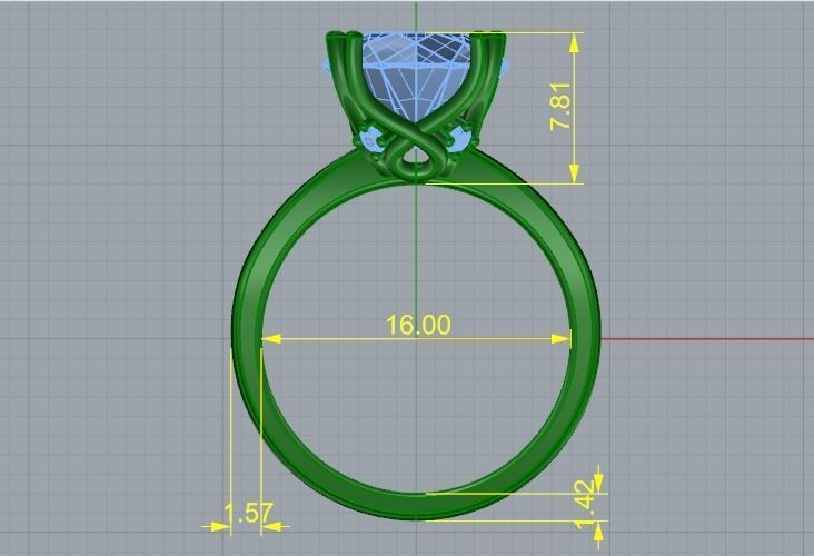 Soliter ring Model 2677 3D print model_6