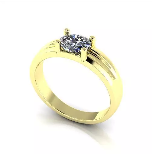 Soliter ring Model 2671 3D print model_0