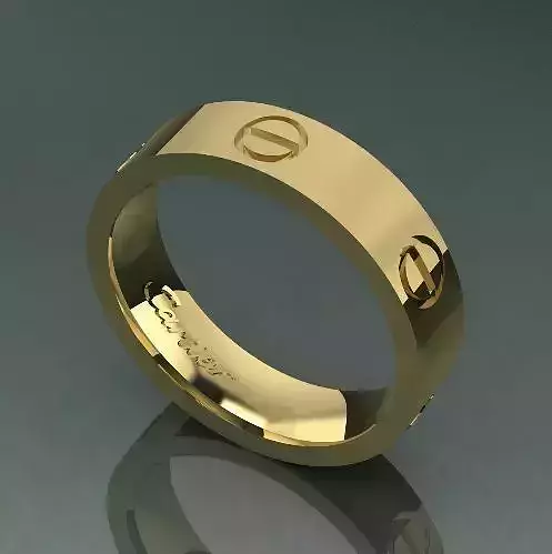 Wedding ring with bolts Model 2650