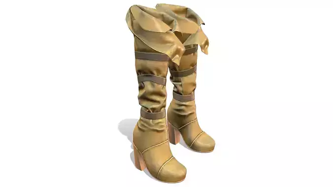 Fantasy Medieval Warrior High Heel Pirate Boots