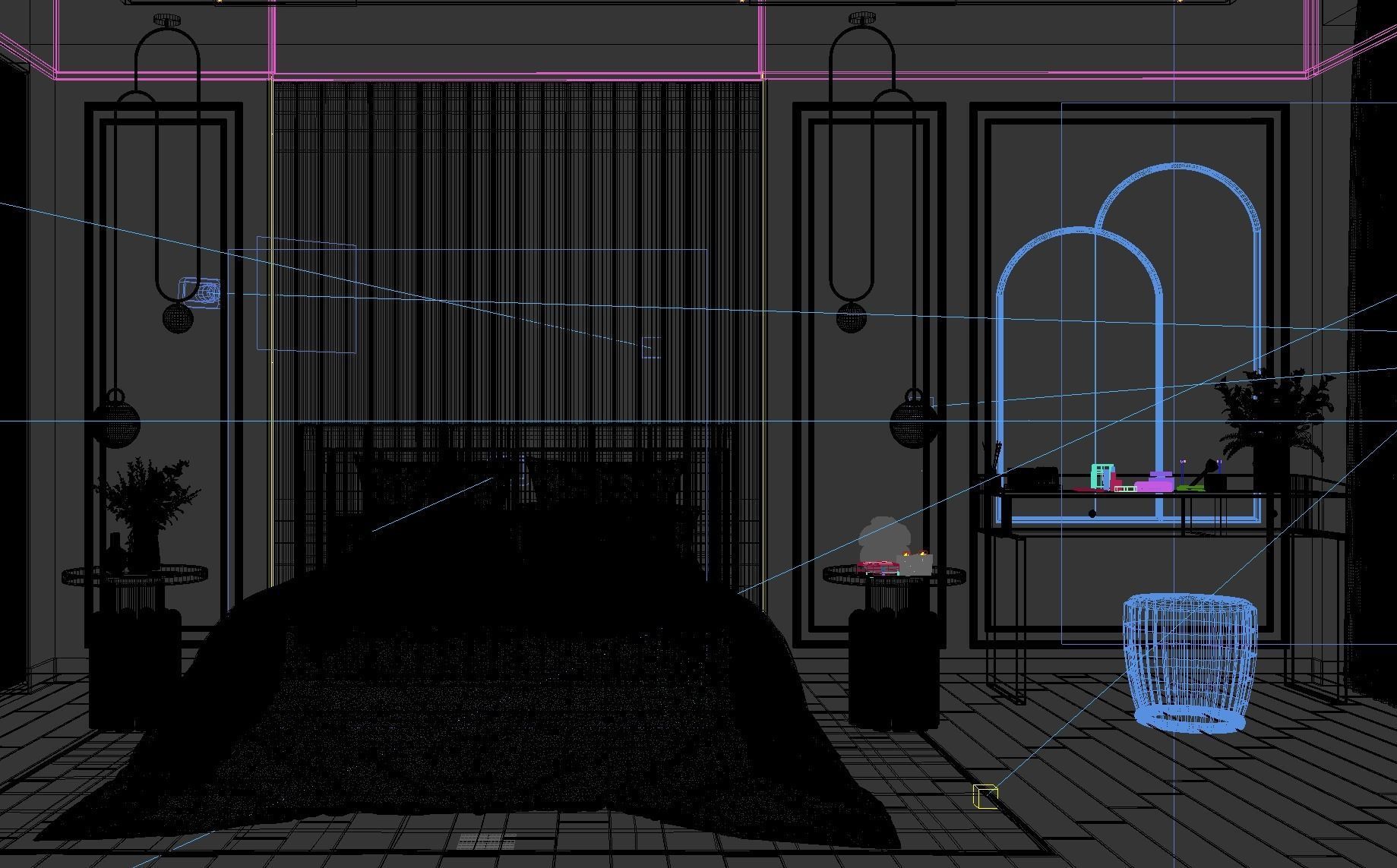 3D Bedroom Design 3D model_6