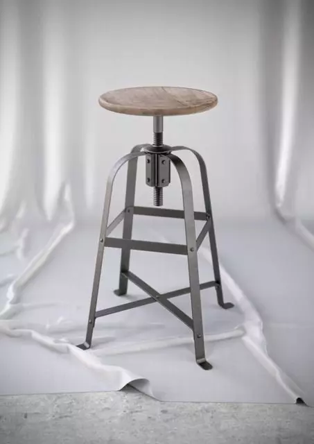 French Vintage Stool Free 3D model