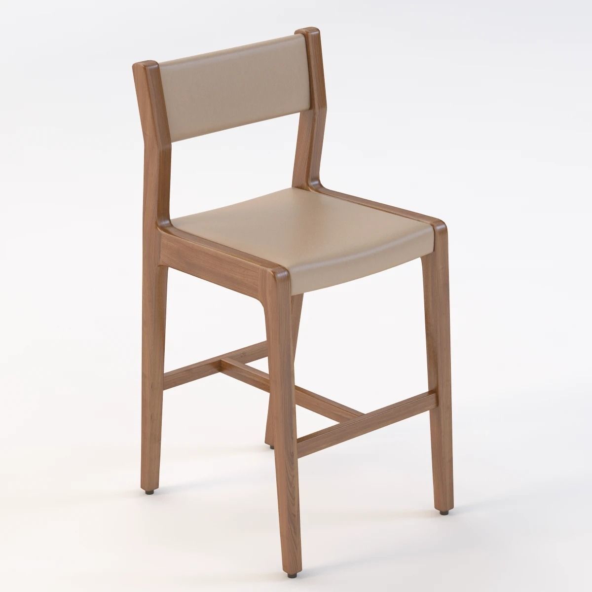 Autoban Deer Bar Stool 3D model_1