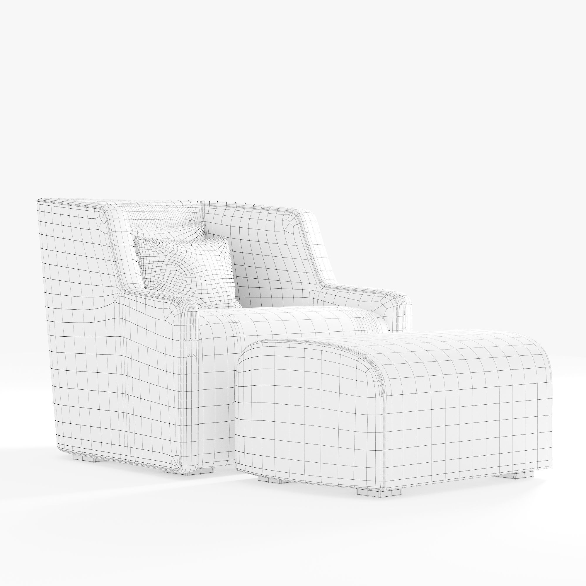 gallotti radice first armchair 3D model_3