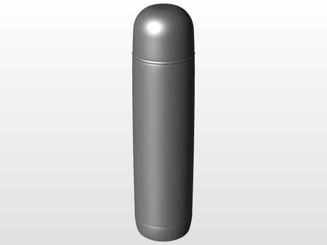 Vacuum flask Thermos Free 3D model_1