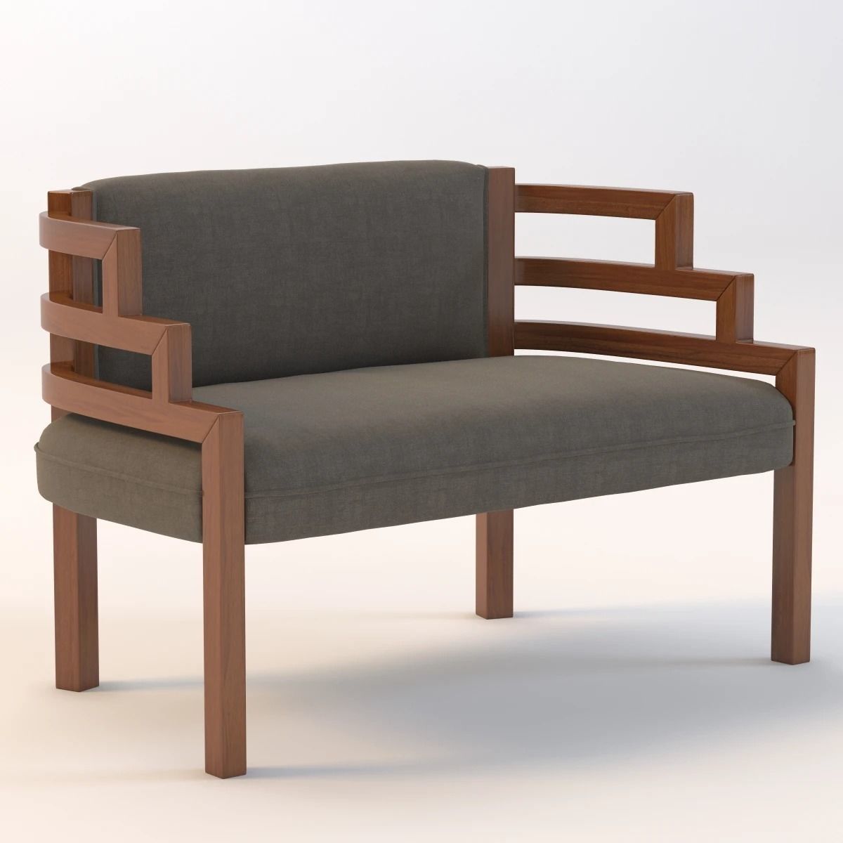 Arizona Biltmore Hotel Settee Sofa 3D model_1