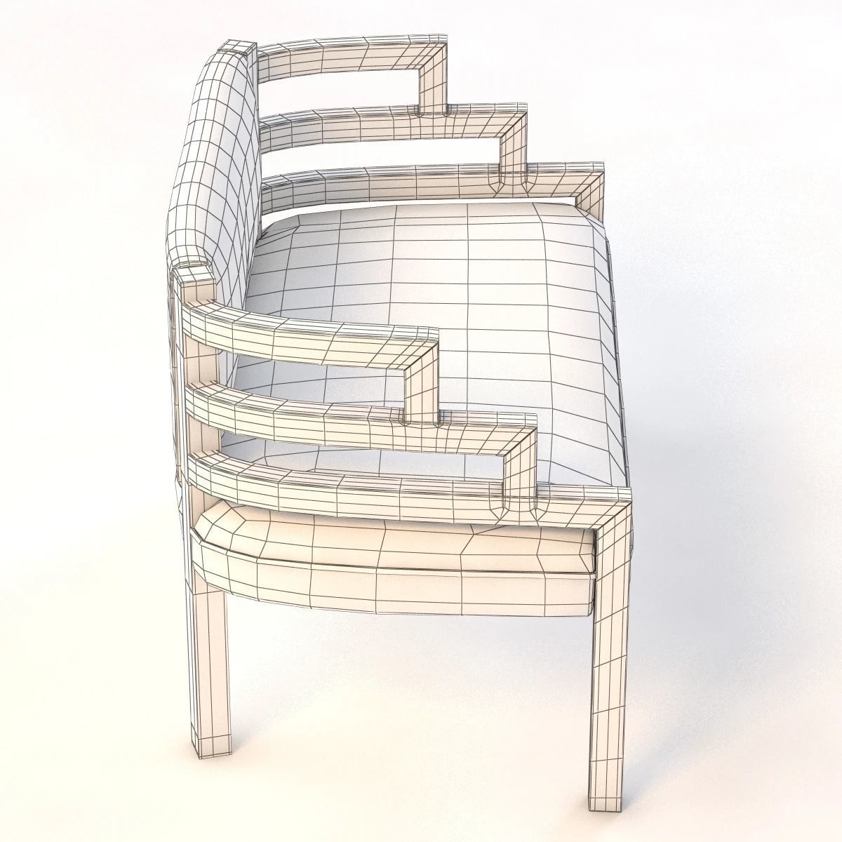 Arizona Biltmore Hotel Settee Sofa 3D model_13