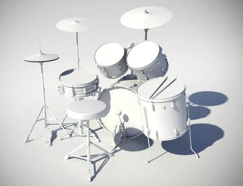 Drums Pearl Exporter Free 3D model_0
