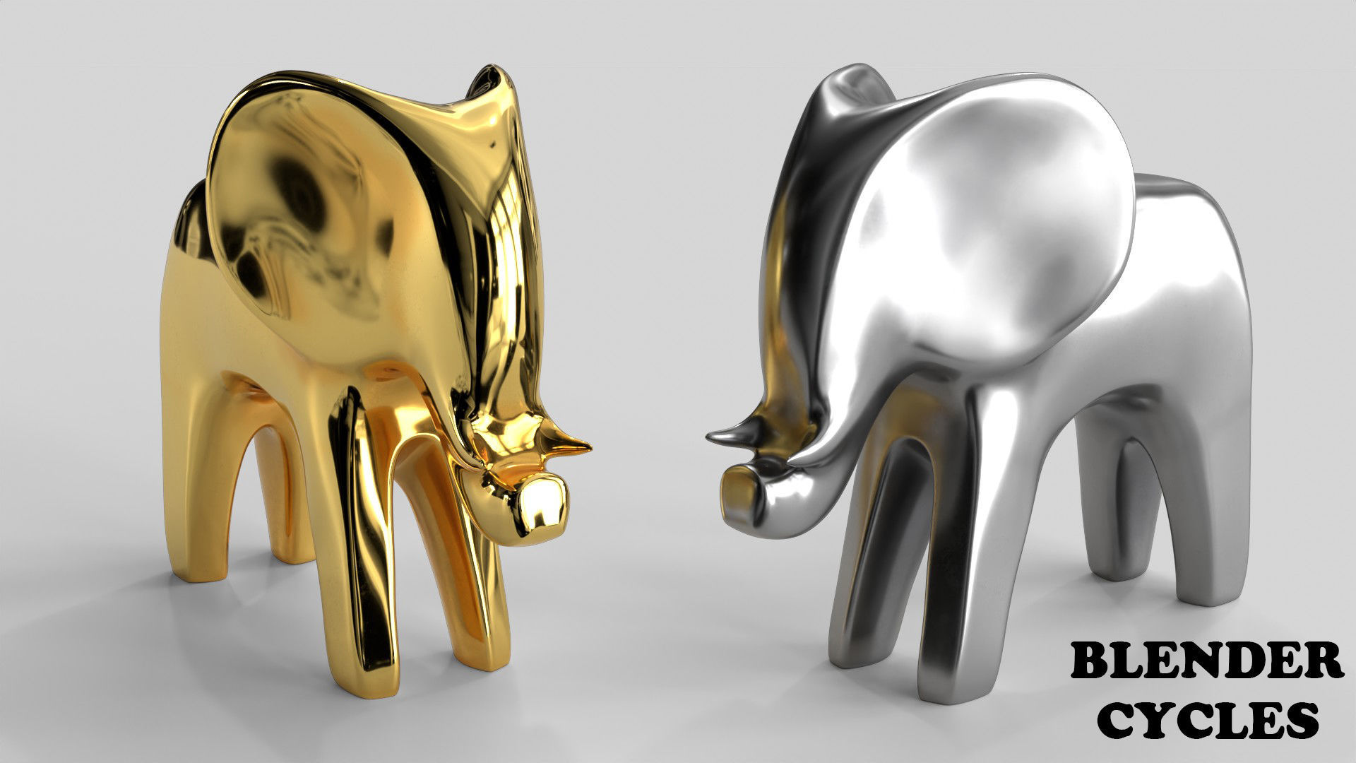 Animals Figurines Statuette 3D Model Collection_21