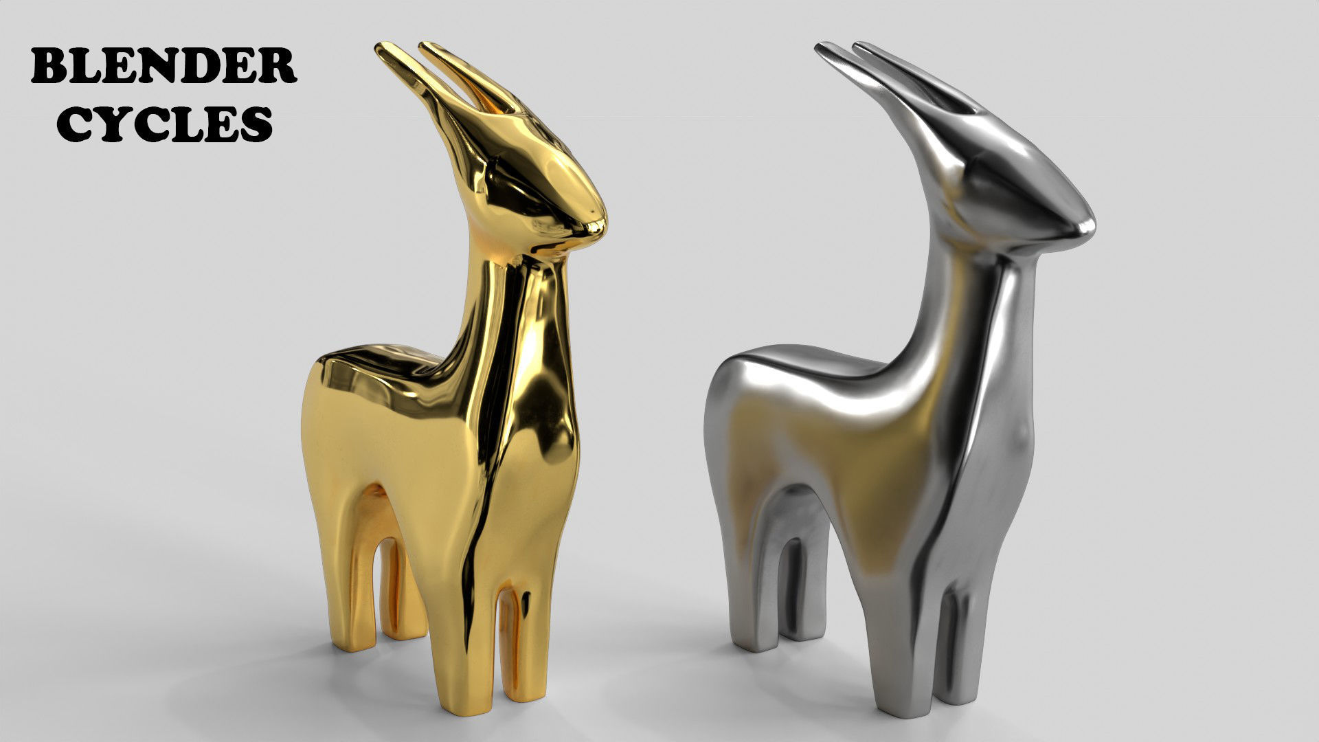 Animals Figurines Statuette 3D Model Collection_16