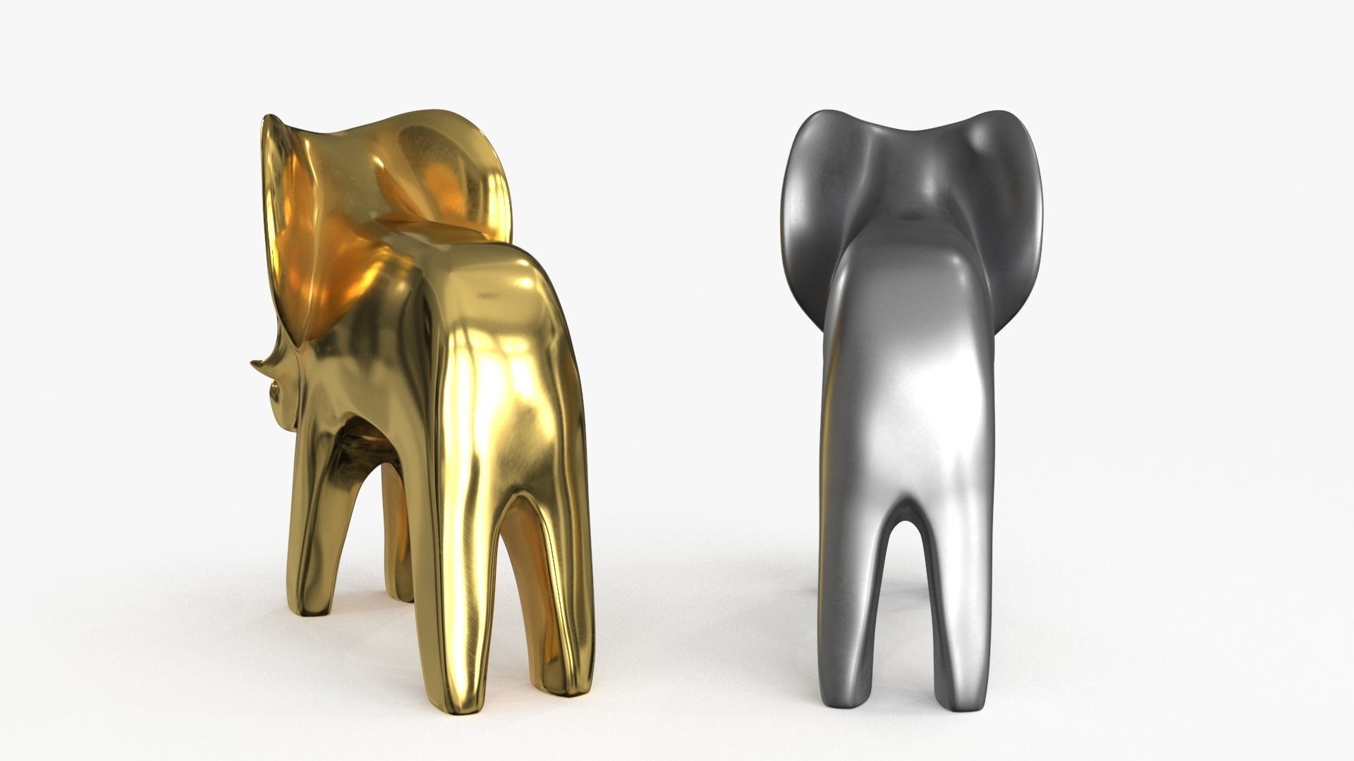 Animals Figurines Statuette 3D Model Collection_19