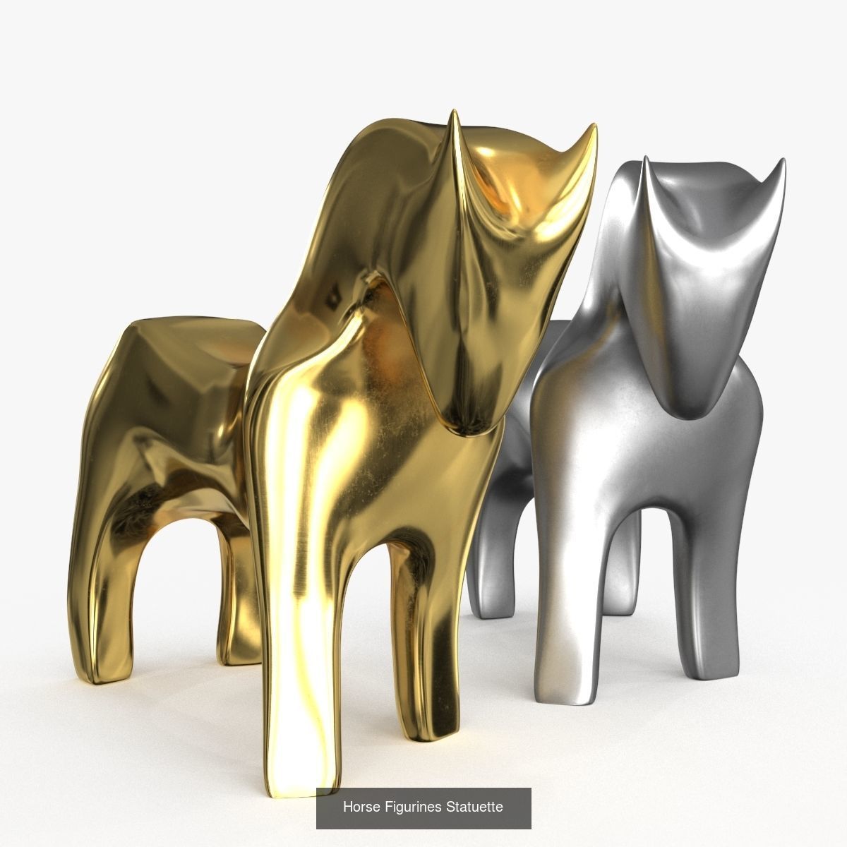 Animals Figurines Statuette 3D Model Collection_6