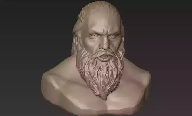 Bearded Man Bust