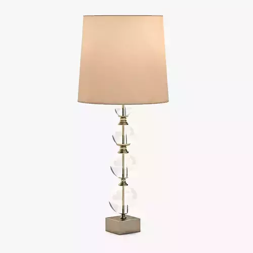 Allan Knight Four Sphere Glass Lamp 3D model