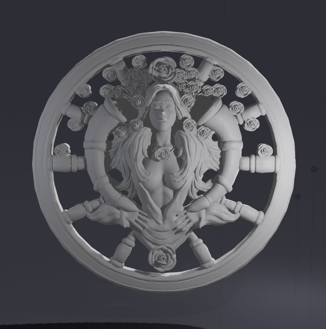Amulet of Fortuna 3D print model_1