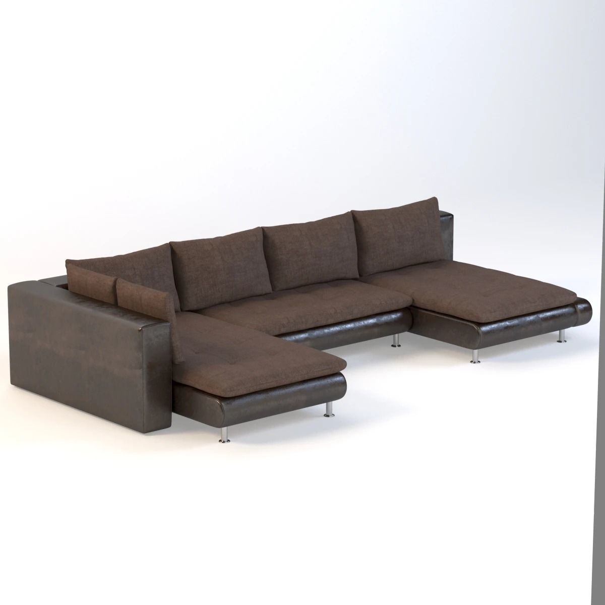 Accusani U Sofa 3D model_3