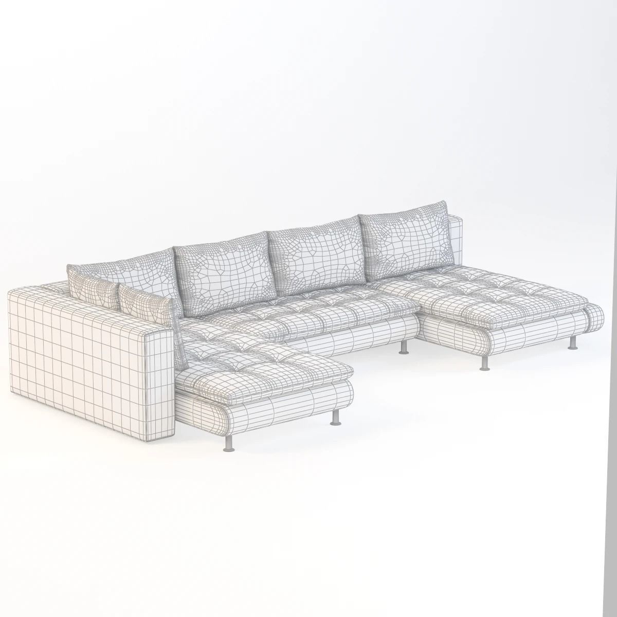 Accusani U Sofa 3D model_10