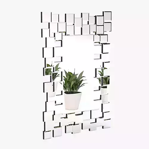 Abbyson Aiden Rectangle Wall Mirror 3D model