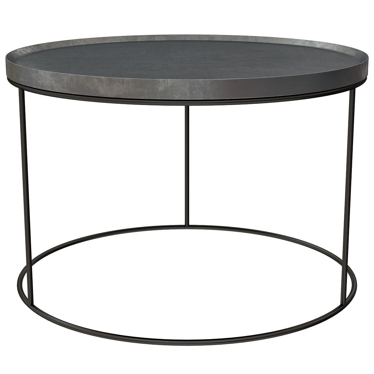 Coffee table Circle 3D model_1