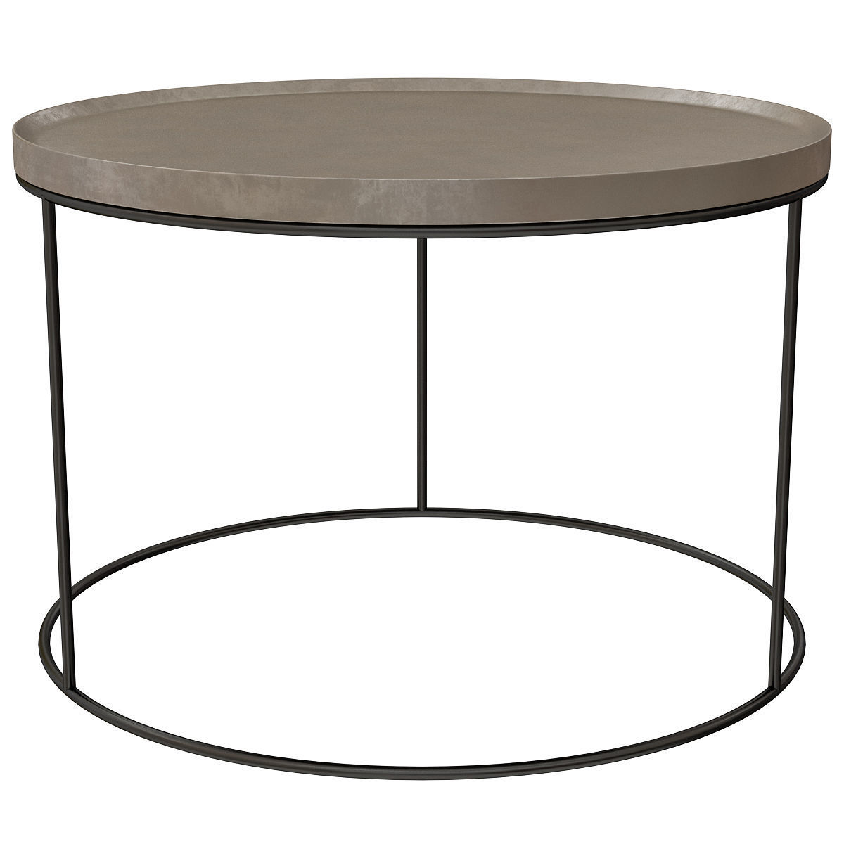 Coffee table Circle 3D model_2