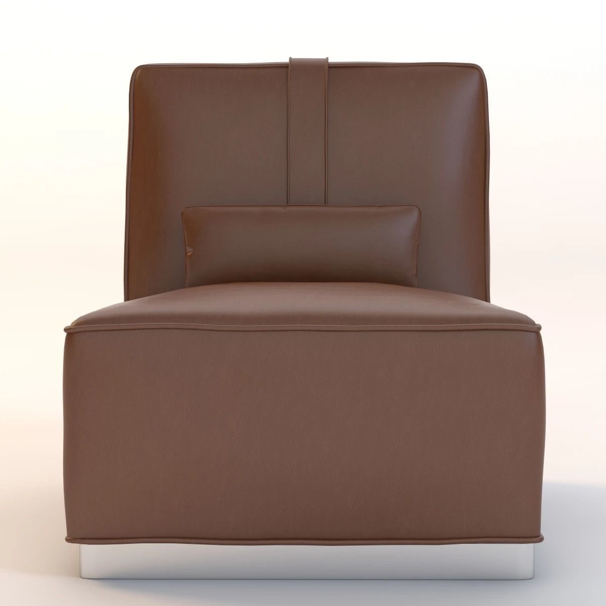 A B C D Armchair leather lounge chair 3D model_7
