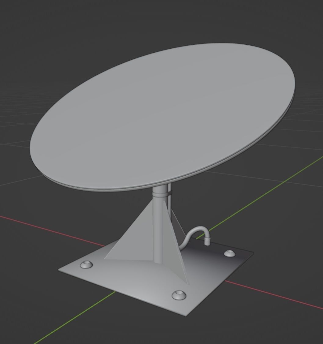 Satellite antennas 3D model_12