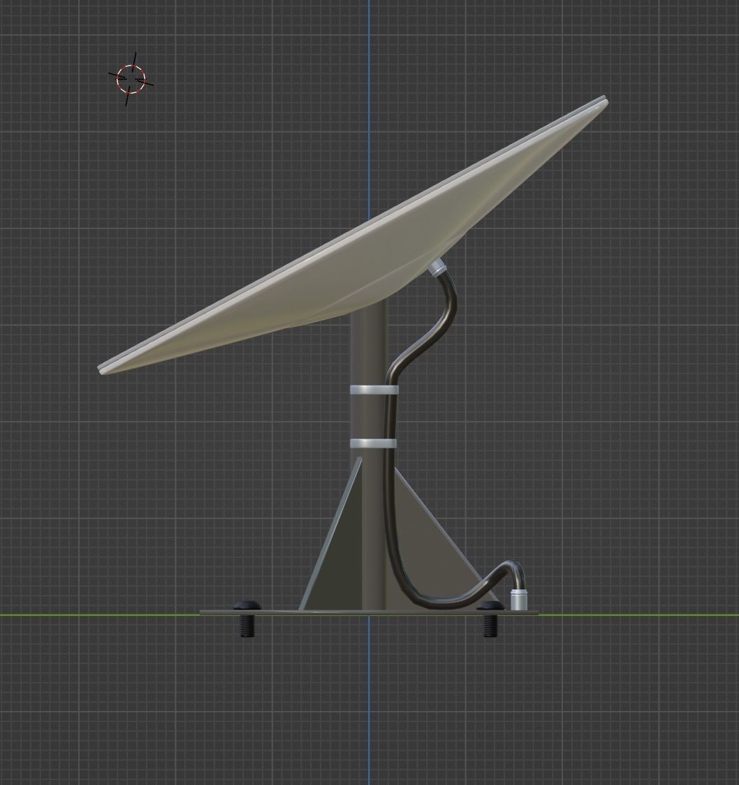 Satellite antennas 3D model_2