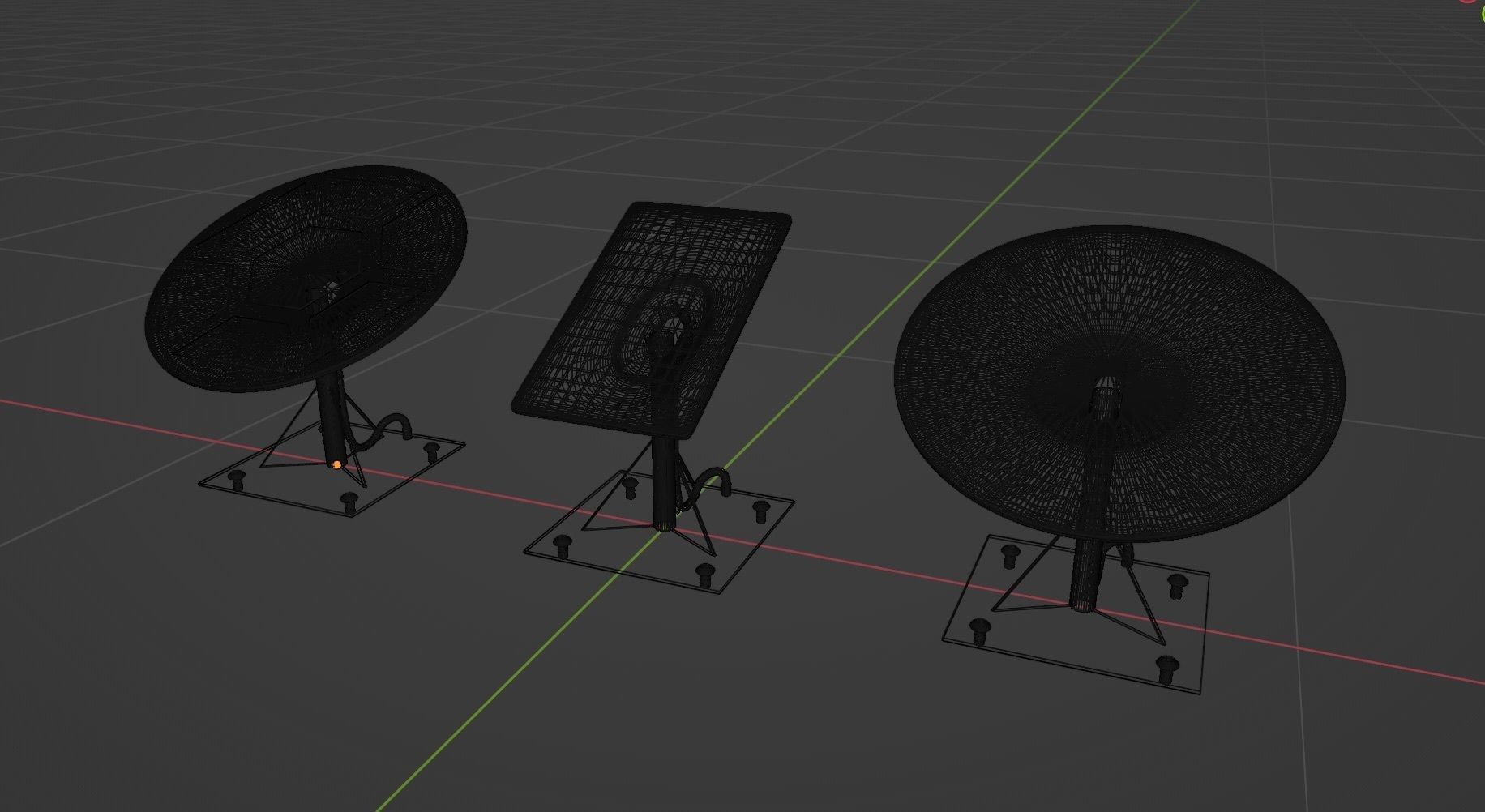 Satellite antennas 3D model_23