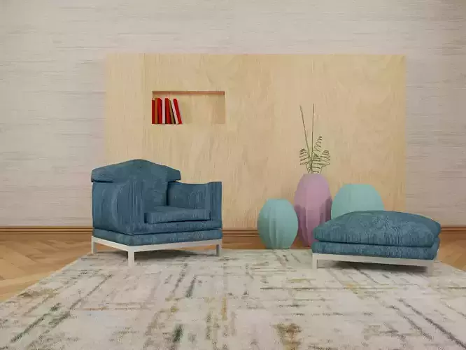 Interior Desing Living room 3D scene