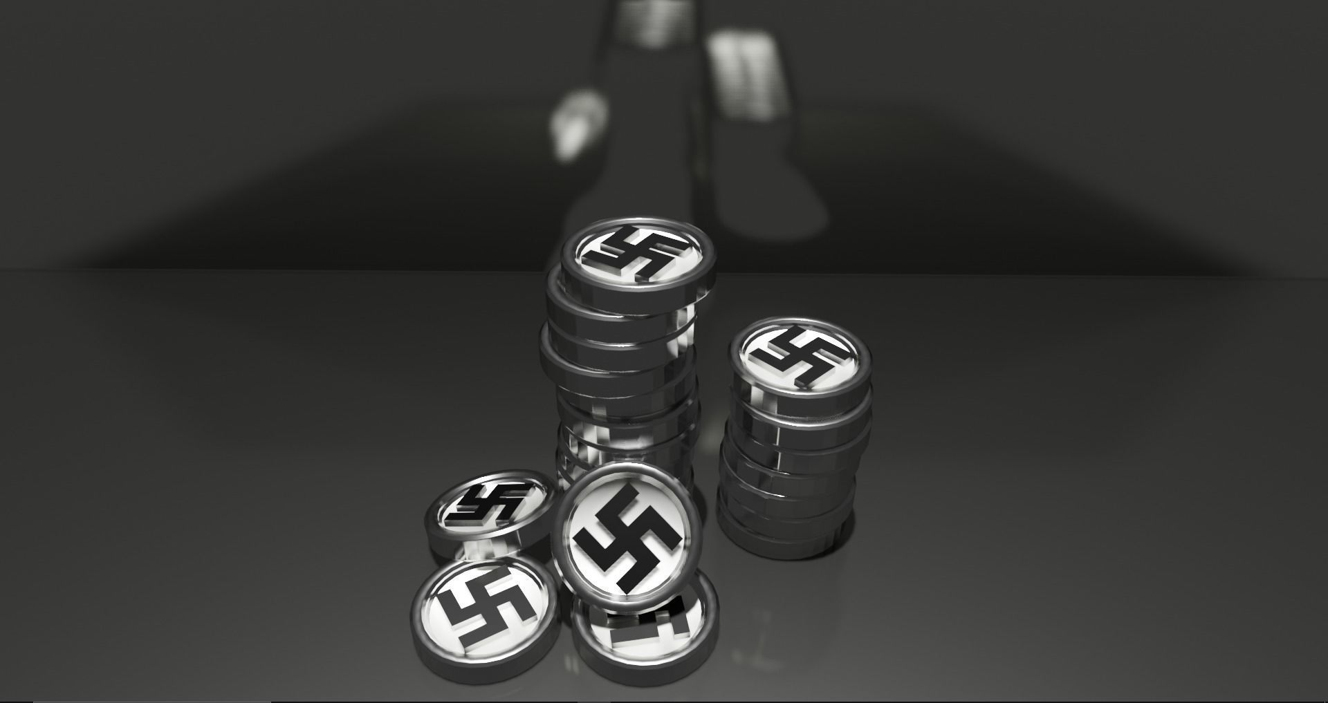 Nazi and Communist coins 3D Free 3D model_5