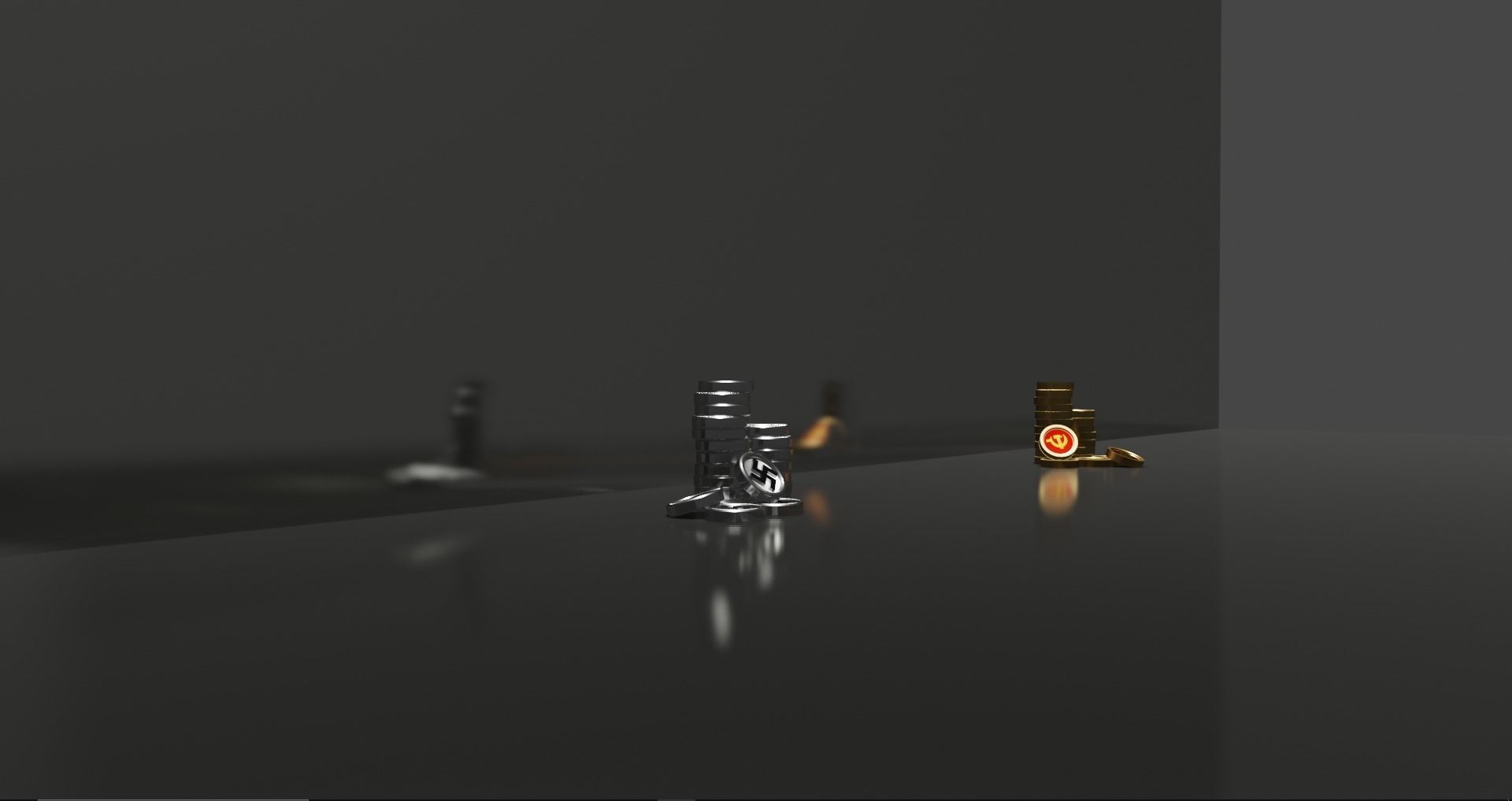 Nazi and Communist coins 3D Free 3D model_7