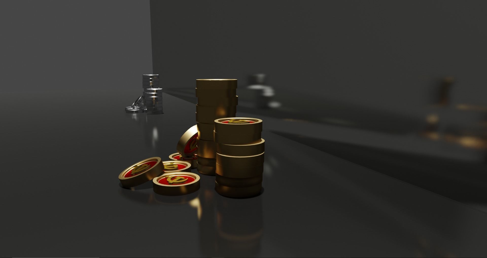 Nazi and Communist coins 3D Free 3D model_2