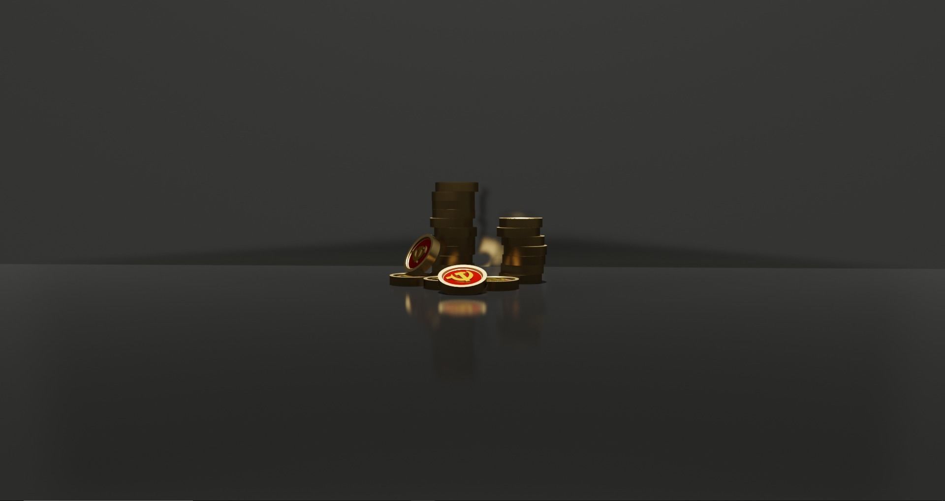 Nazi and Communist coins 3D Free 3D model_3