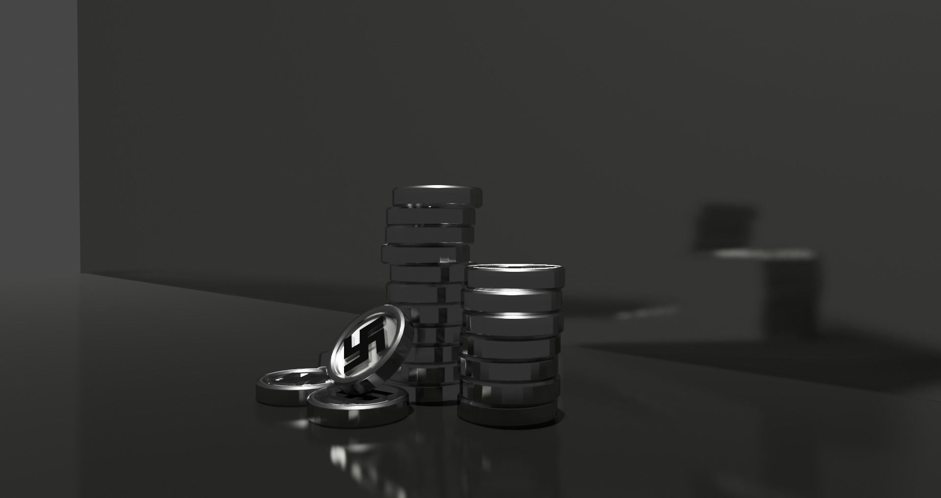 Nazi and Communist coins 3D Free 3D model_4