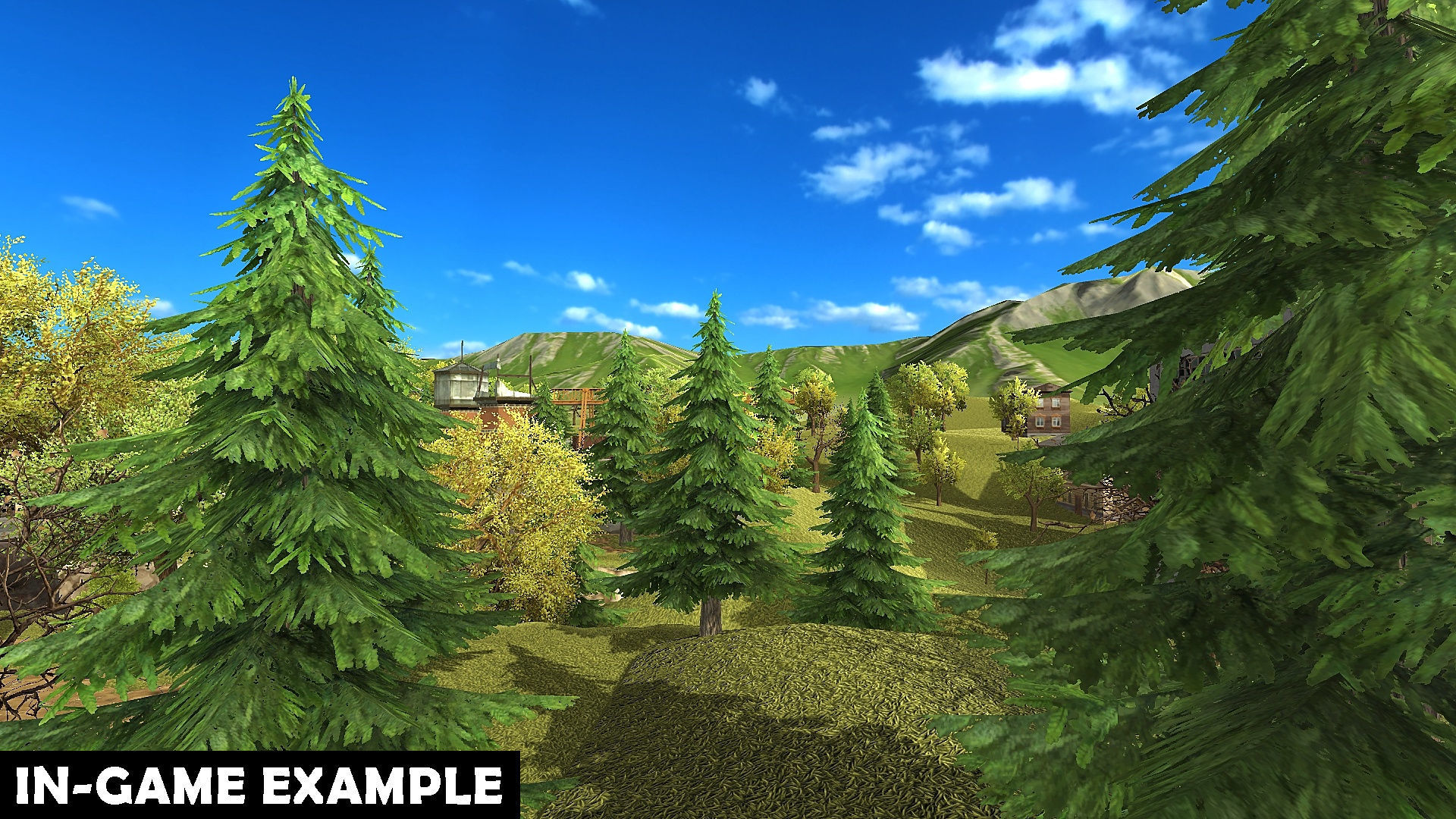 Fir Trees - Game Ready Low-poly 3D model_9
