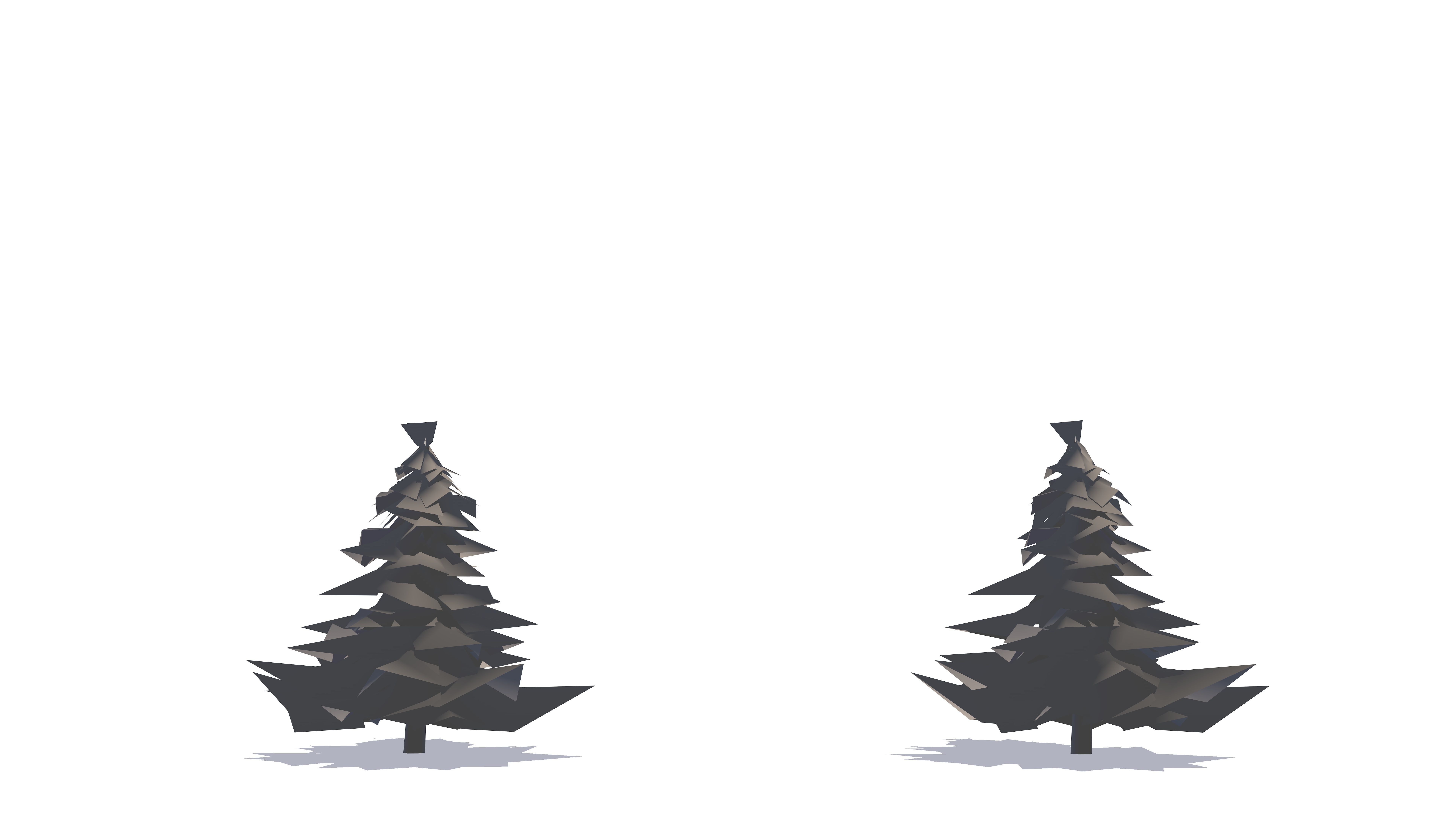 Fir Trees - Game Ready Low-poly 3D model_7