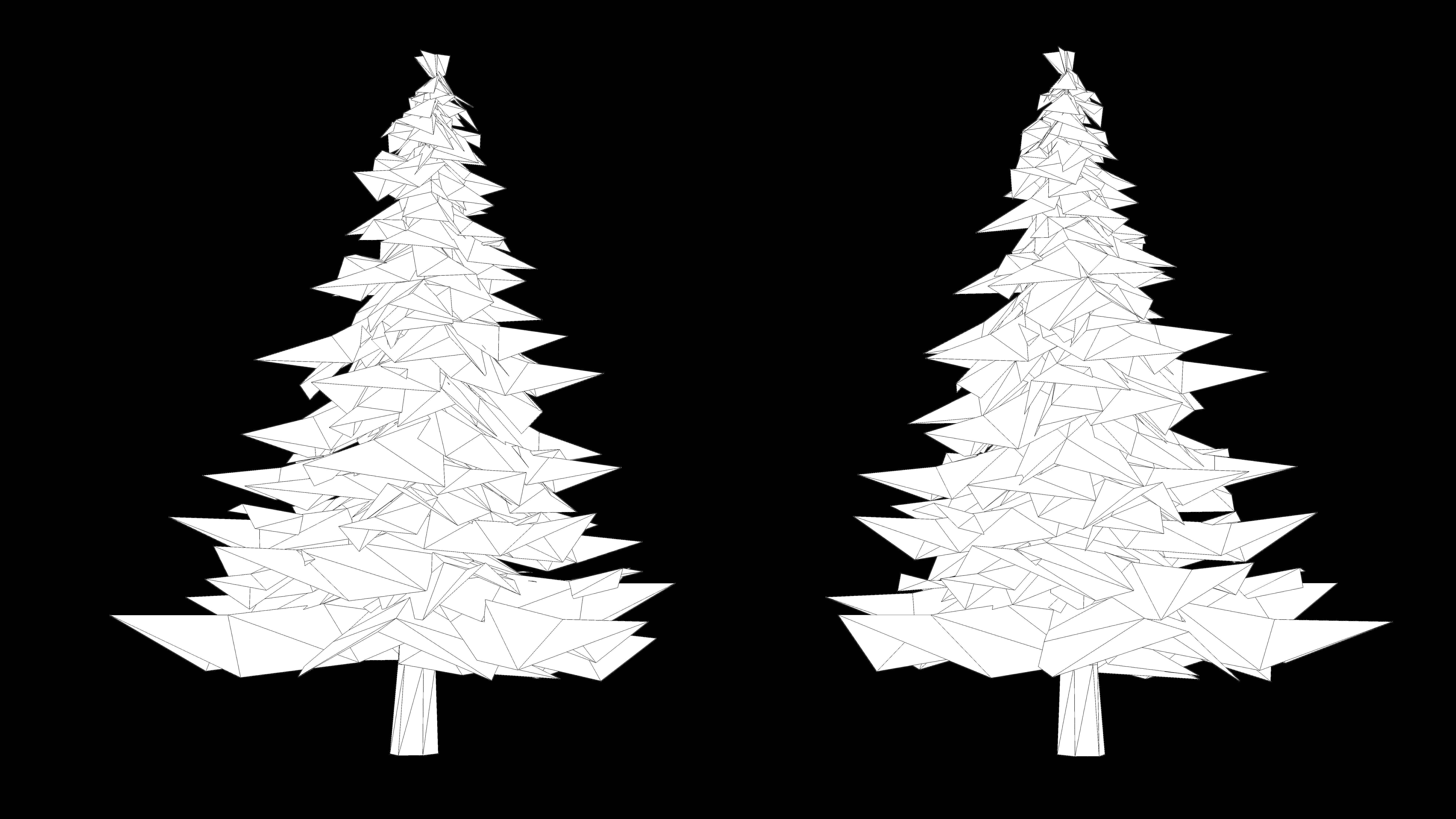 Fir Trees - Game Ready Low-poly 3D model_5