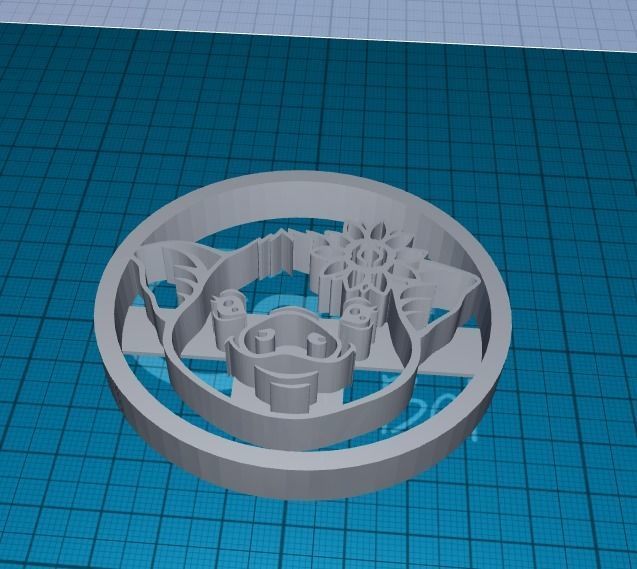 Pig Cookie Cutter 3D print model_1